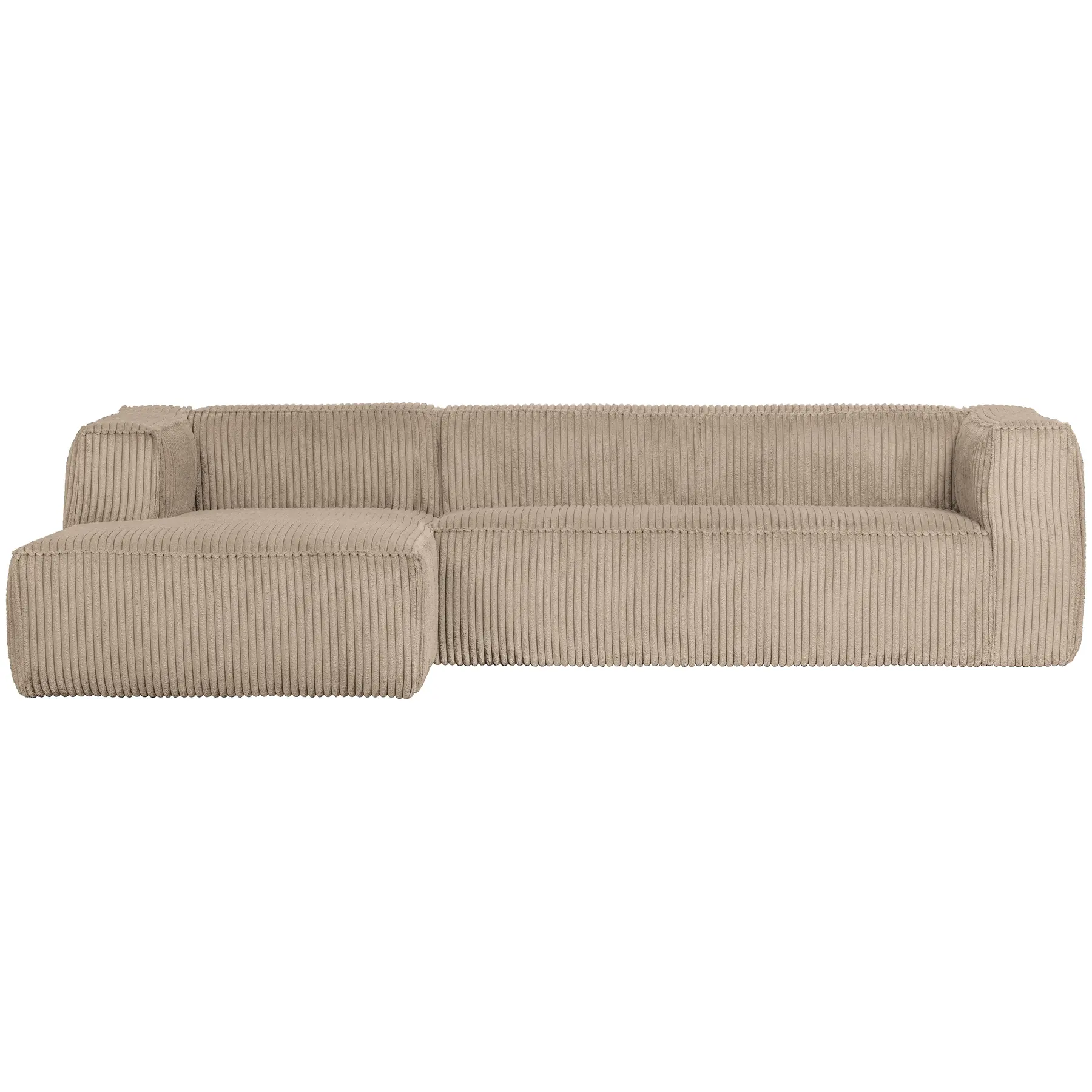 Canapé d'angle gauche tissu côtelé Woood Bean Canapé d'angle gauche tissu côtelé Woood Bean
