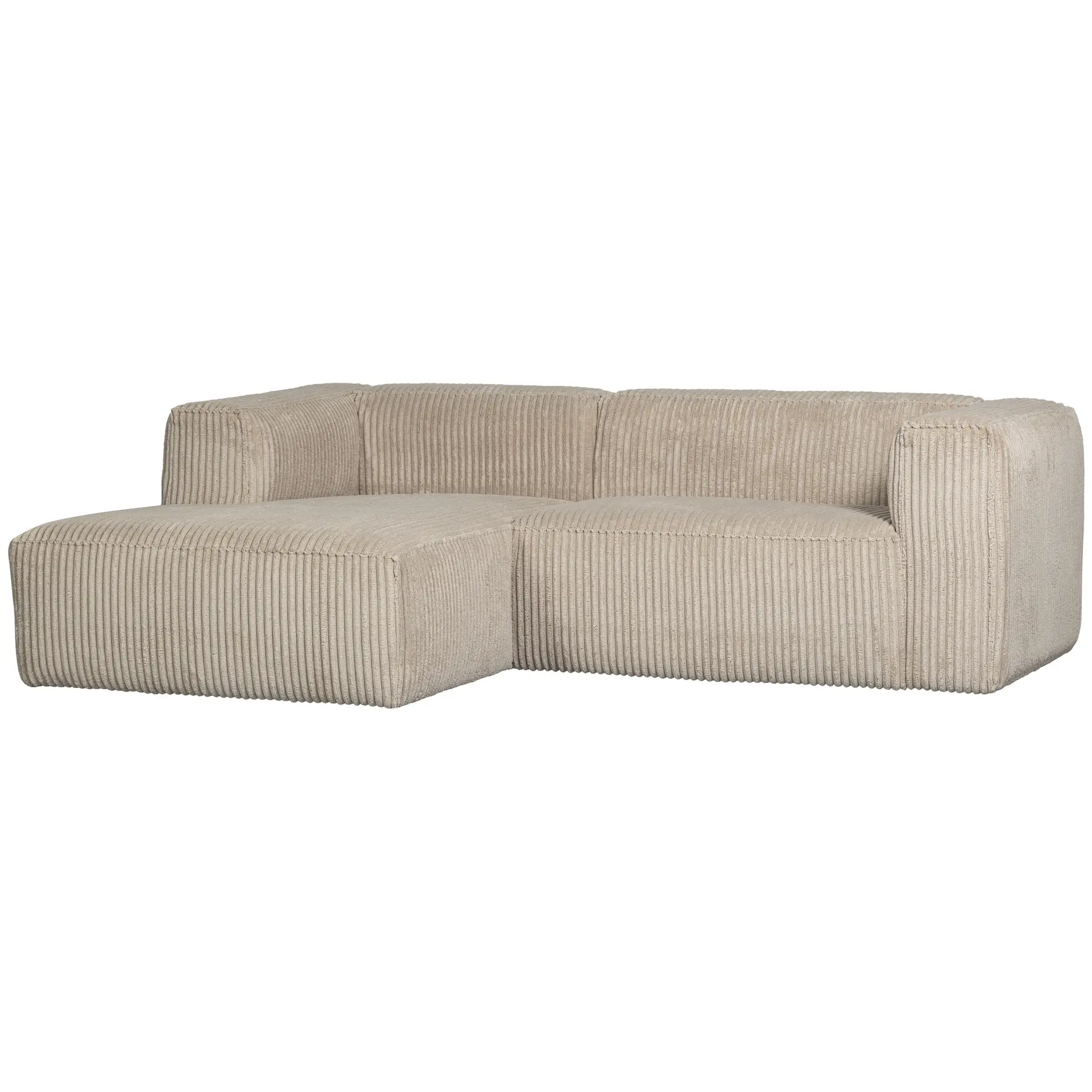 Canapé gauche tissu côtelé Woood Bean Canapé gauche tissu côtelé Woood Bean