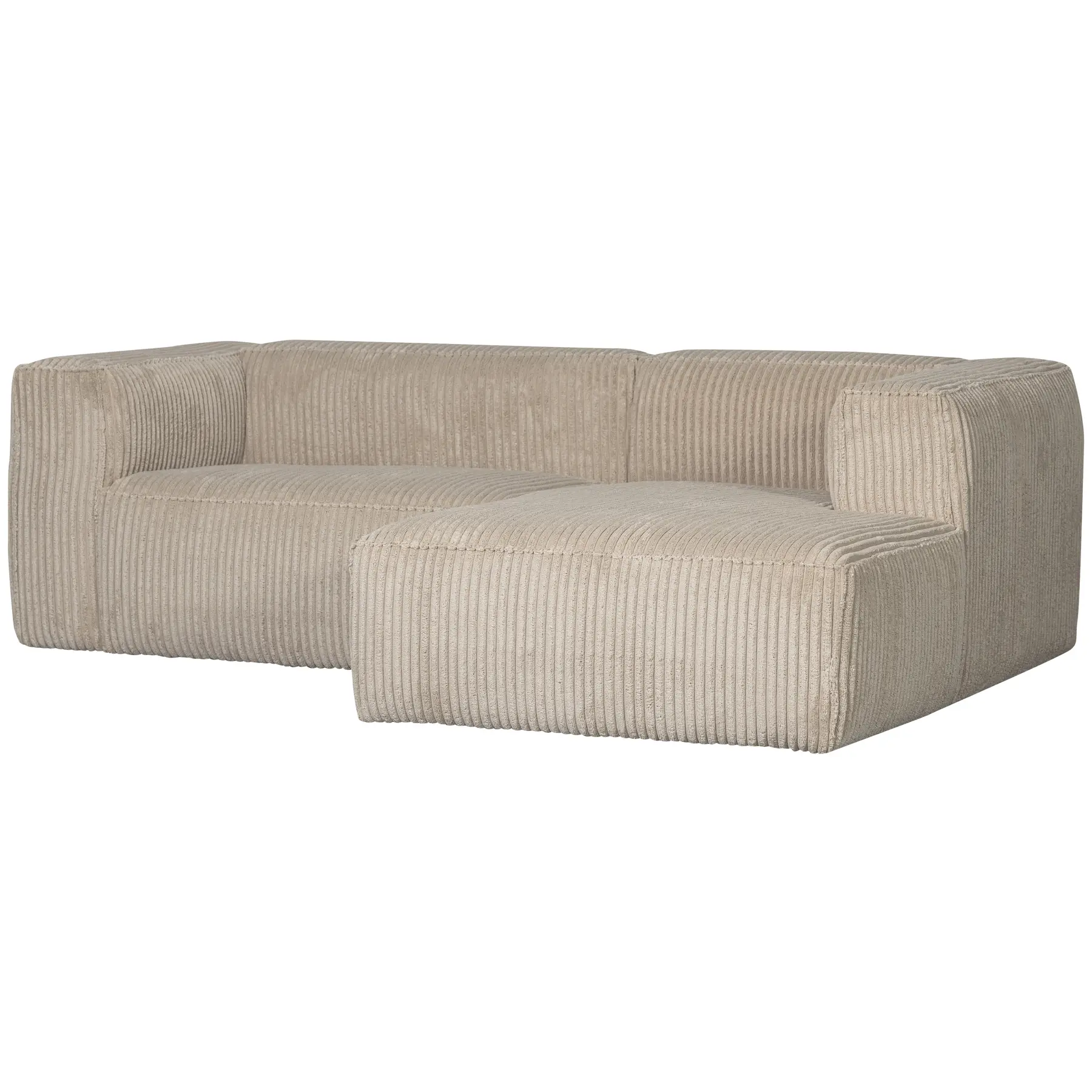 Canapé droite tissu côtelé Woood Bean Canapé droite tissu côtelé Woood Bean