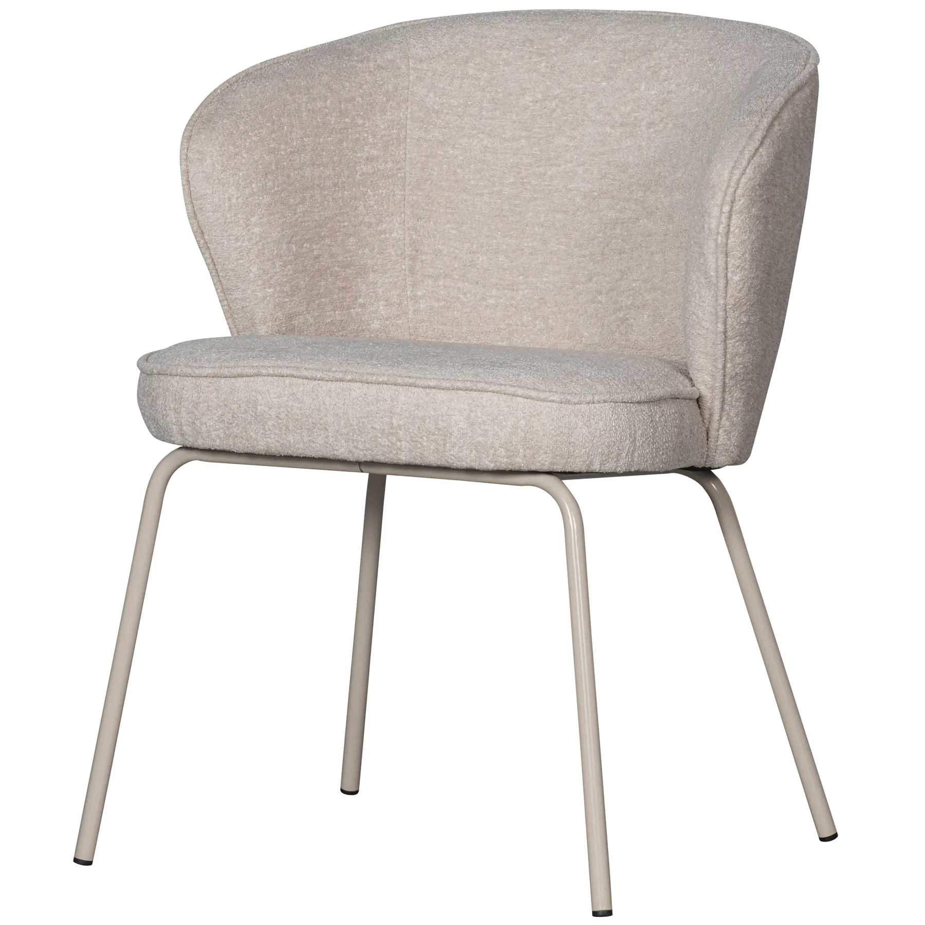Chaise de salle à manger tissu tisse pebble Woood Admit