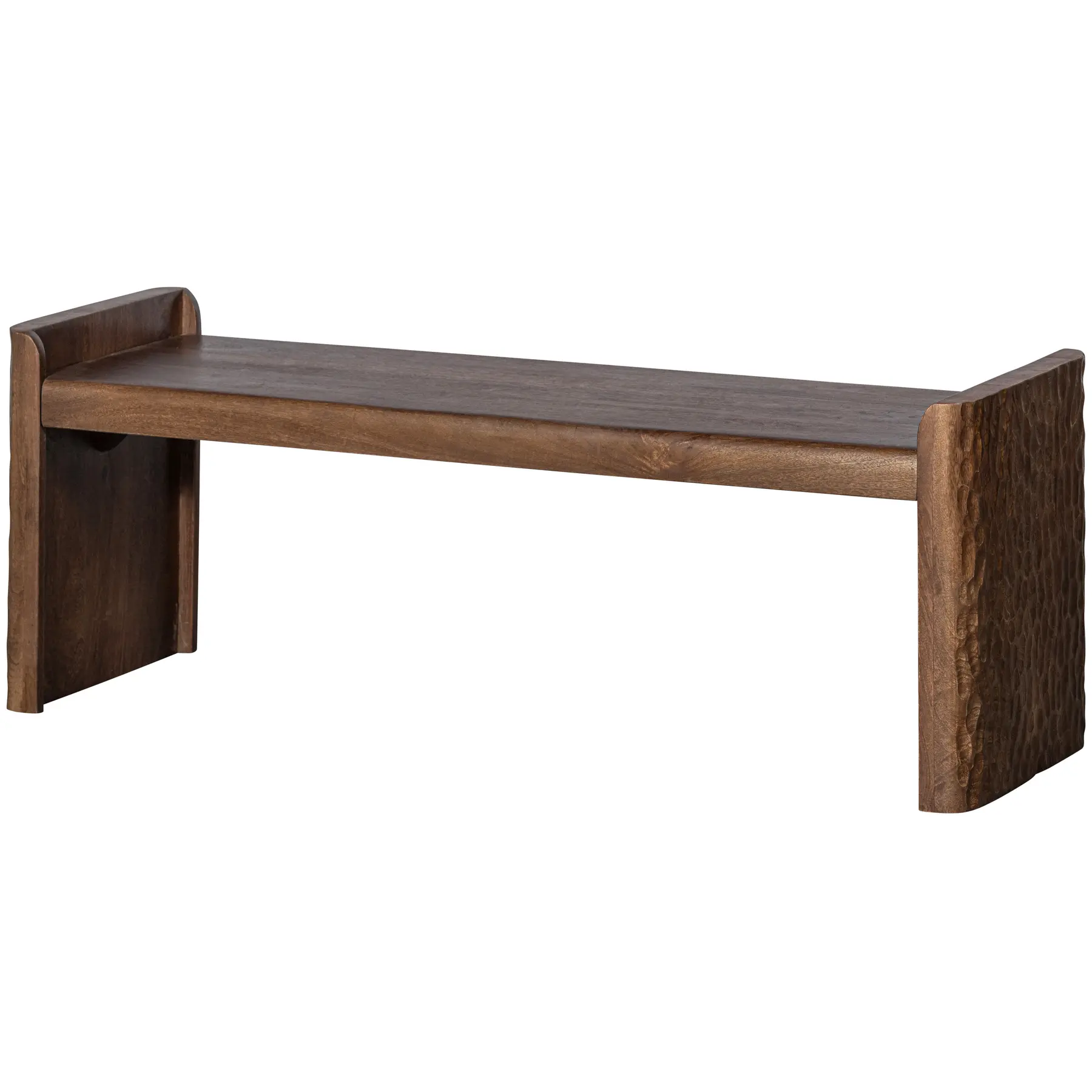 Banc avec pied en bois travaillé Woood Prop Banc avec pied en bois travaillé Woood Prop