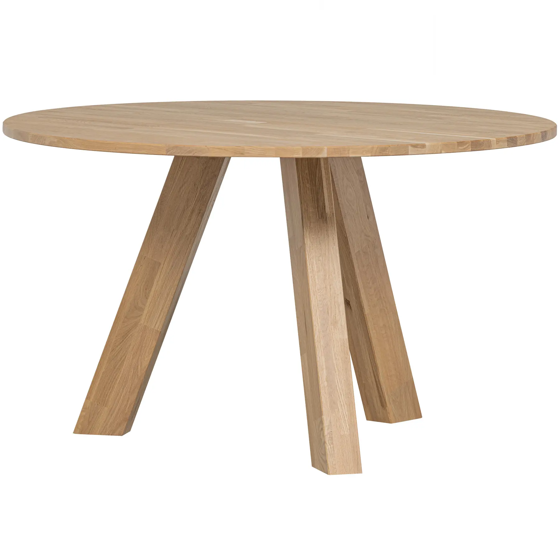 Woood Beige Esstisch Aus Natürlichem Eichenholz Rhonda 129 Cm