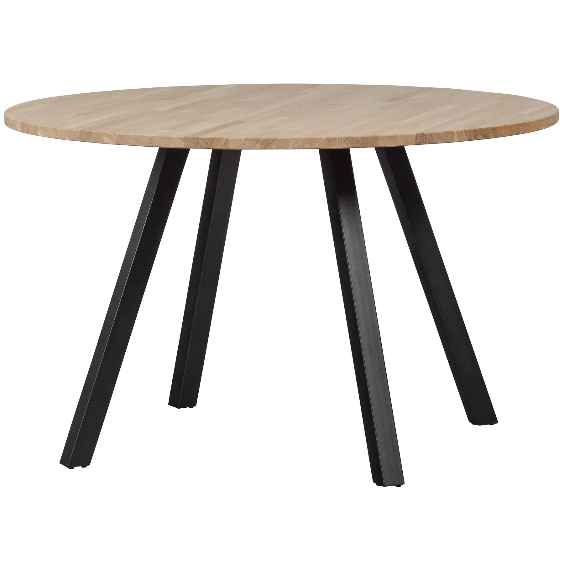 Tisch mit quadratischem Fuß aus massiver Eiche Woood Tablo