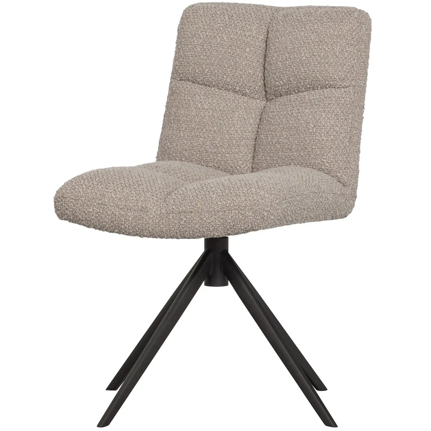 Chaise pivotante boucle Woood Vinny