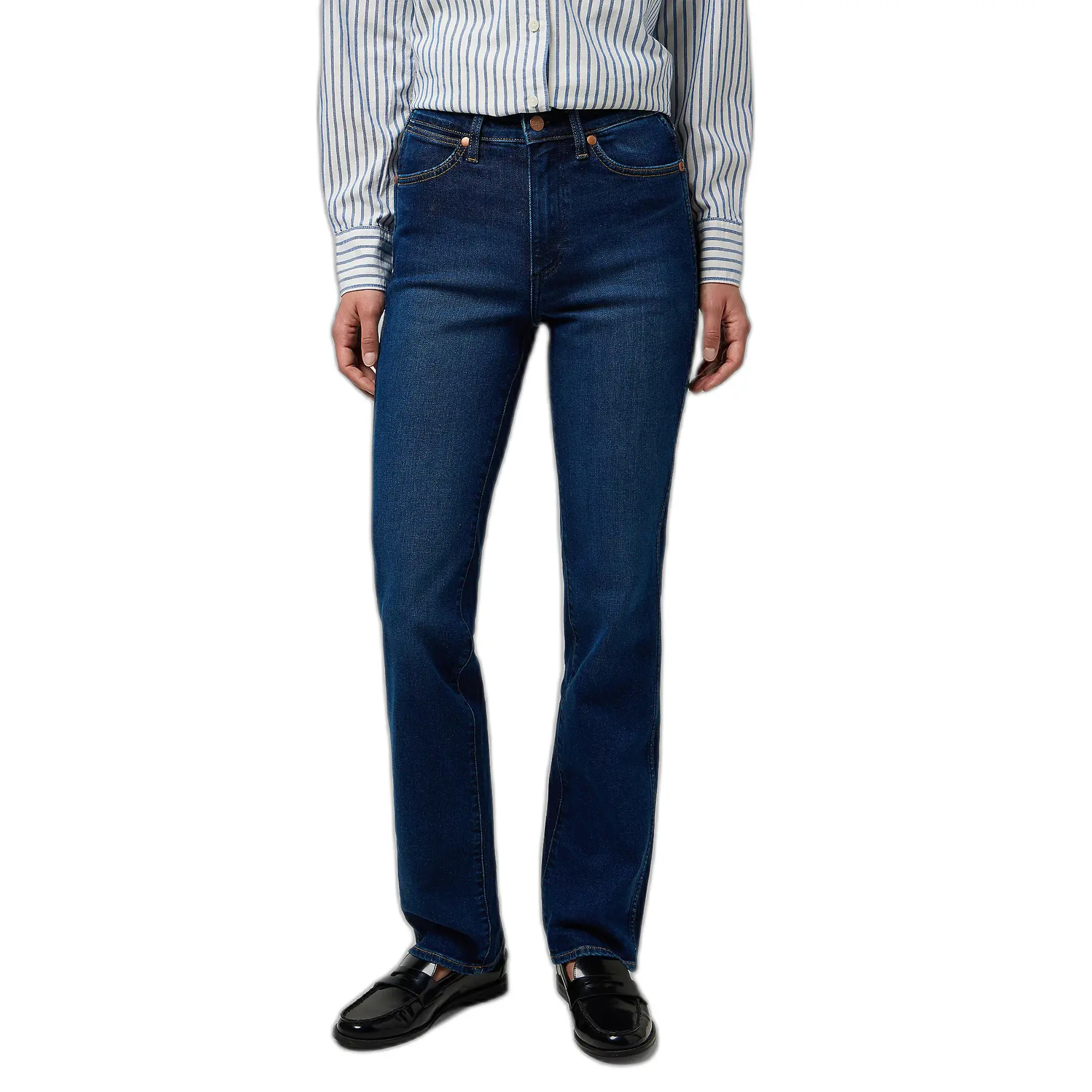 Wrangler Women's Bleu Straight Jeans For