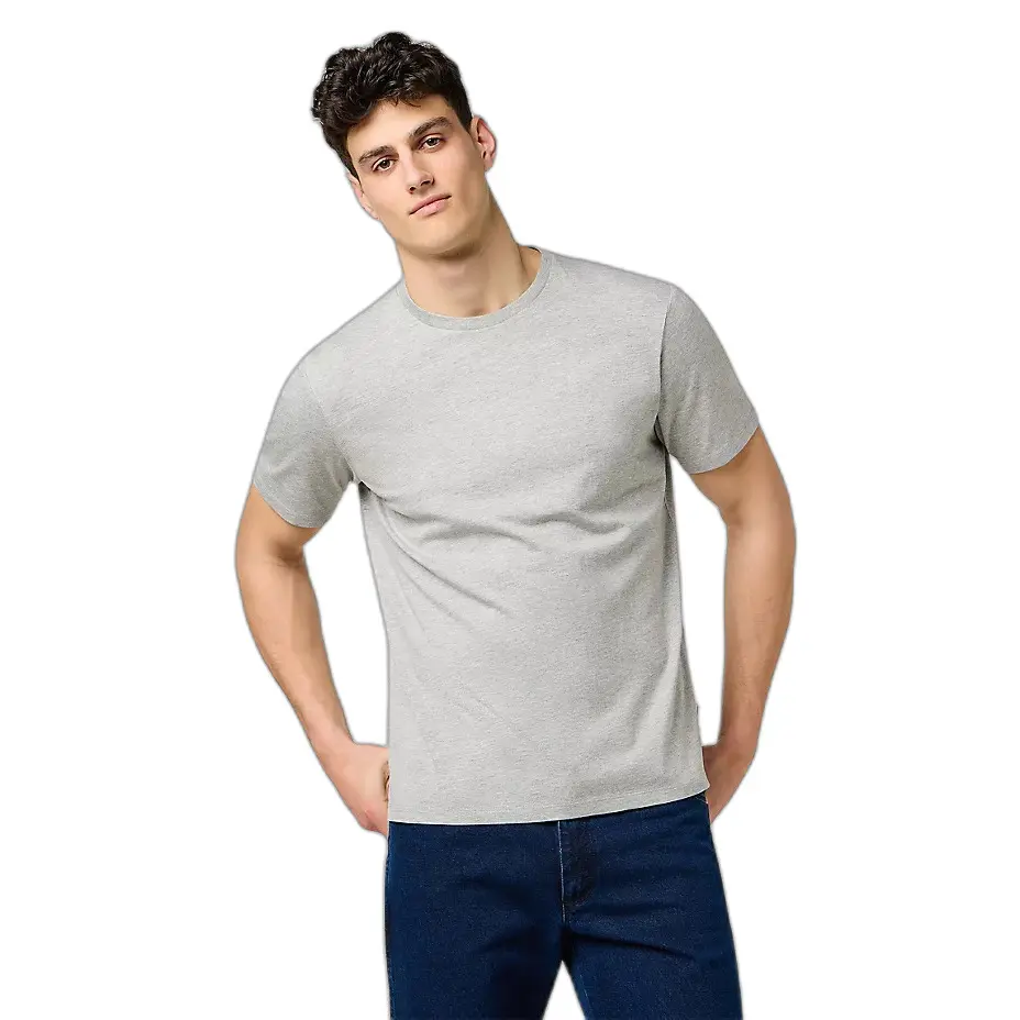 Wrangler Herren Grau/Schwarz T-Shirt 3 Pack Tee In White Grey Black - Bild 2