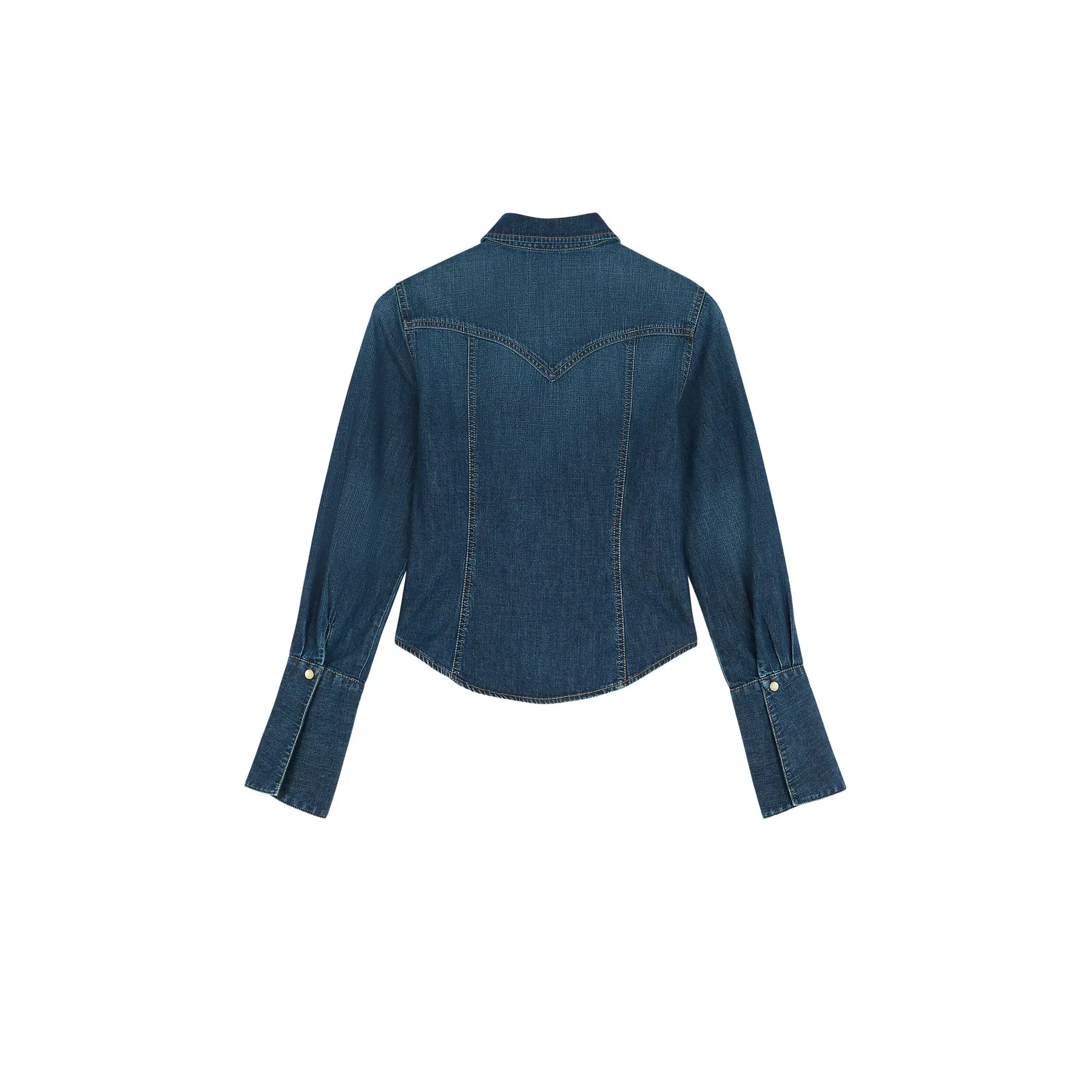 Wrangler Donna Bleu Camicia Da Bell Western