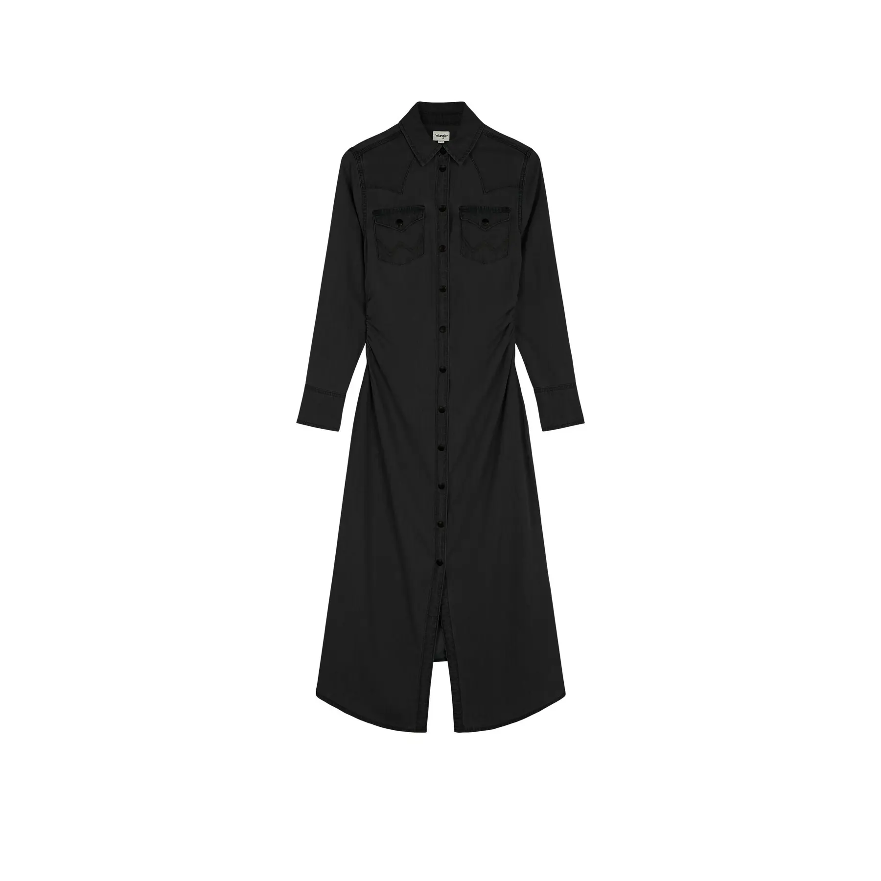 Robe in denim lunga aderente donna