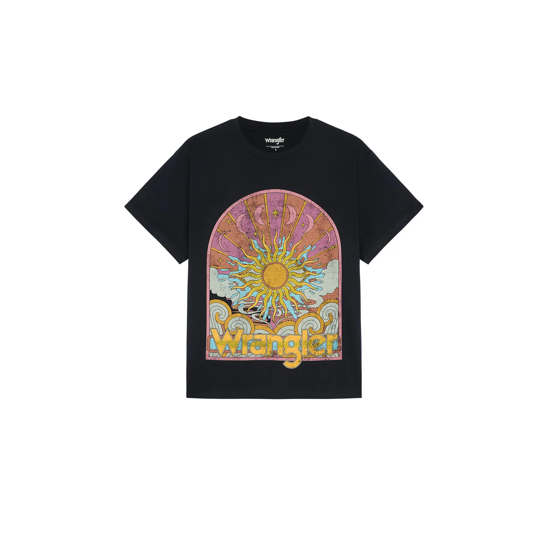 Wrangler Damen Bleu T-Shirt Girlfriend Tee