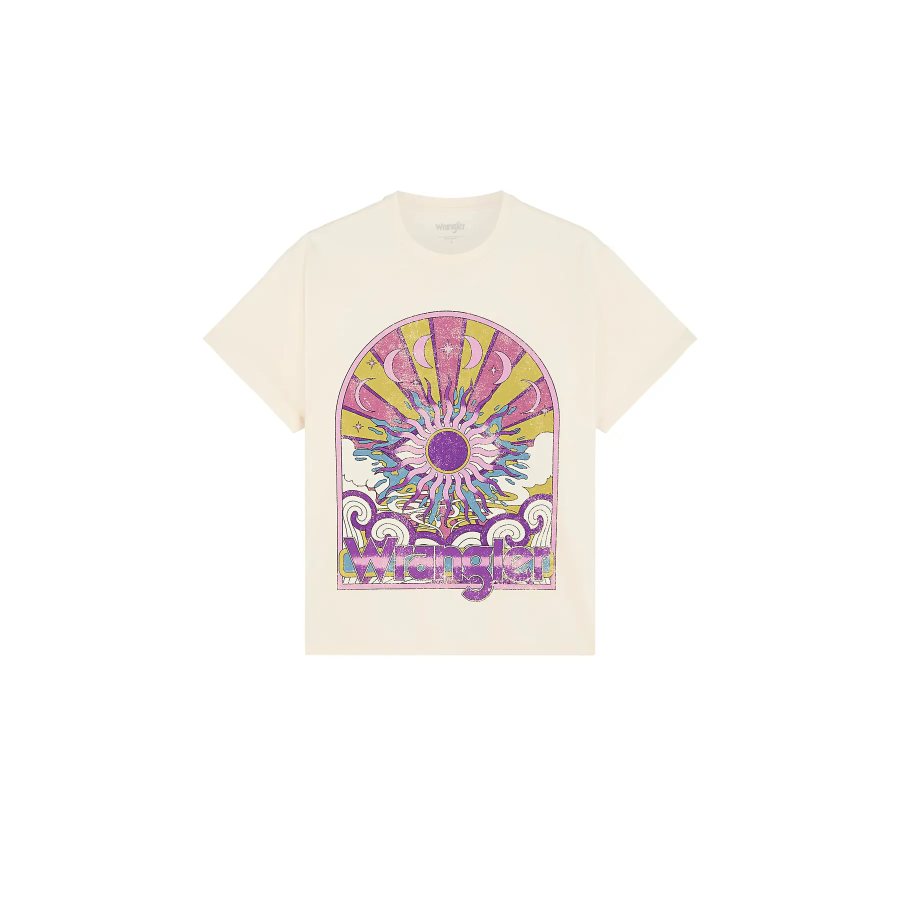 Wrangler Damen Blanc T-Shirt Girlfriend Tee