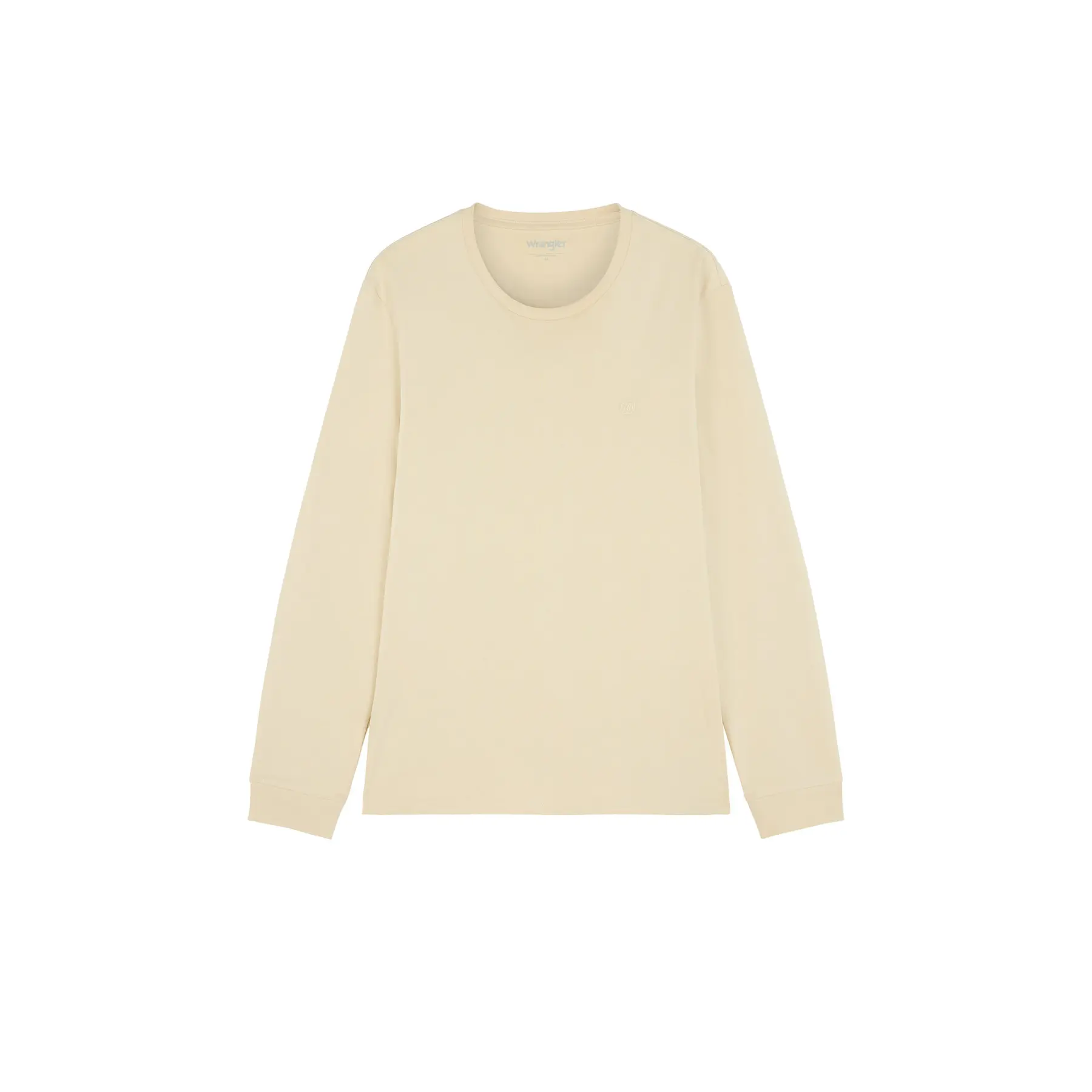Wrangler Gris Langarm-T-Shirt Almond Milk