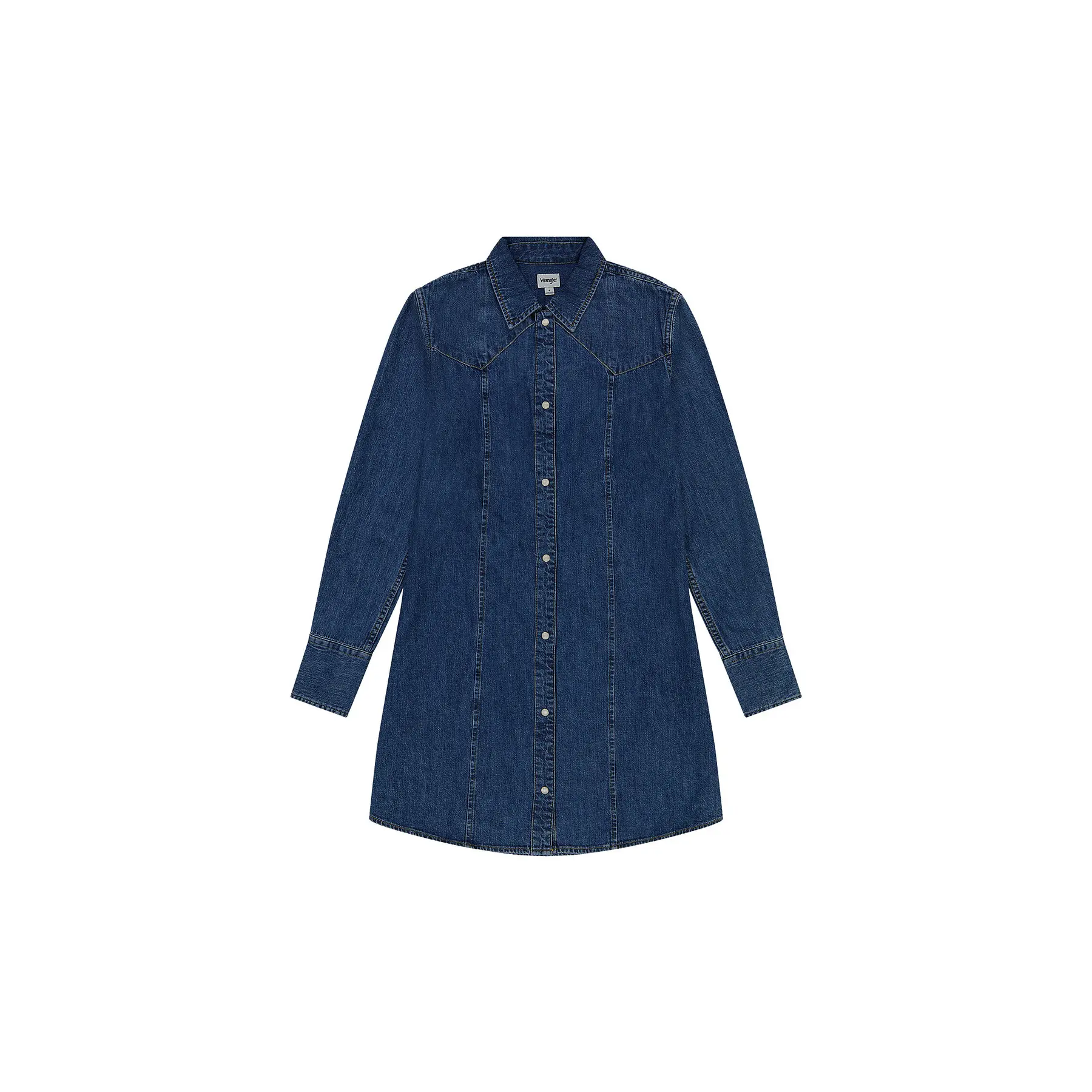 Wrangler Donna Bleu Vestito In Denim