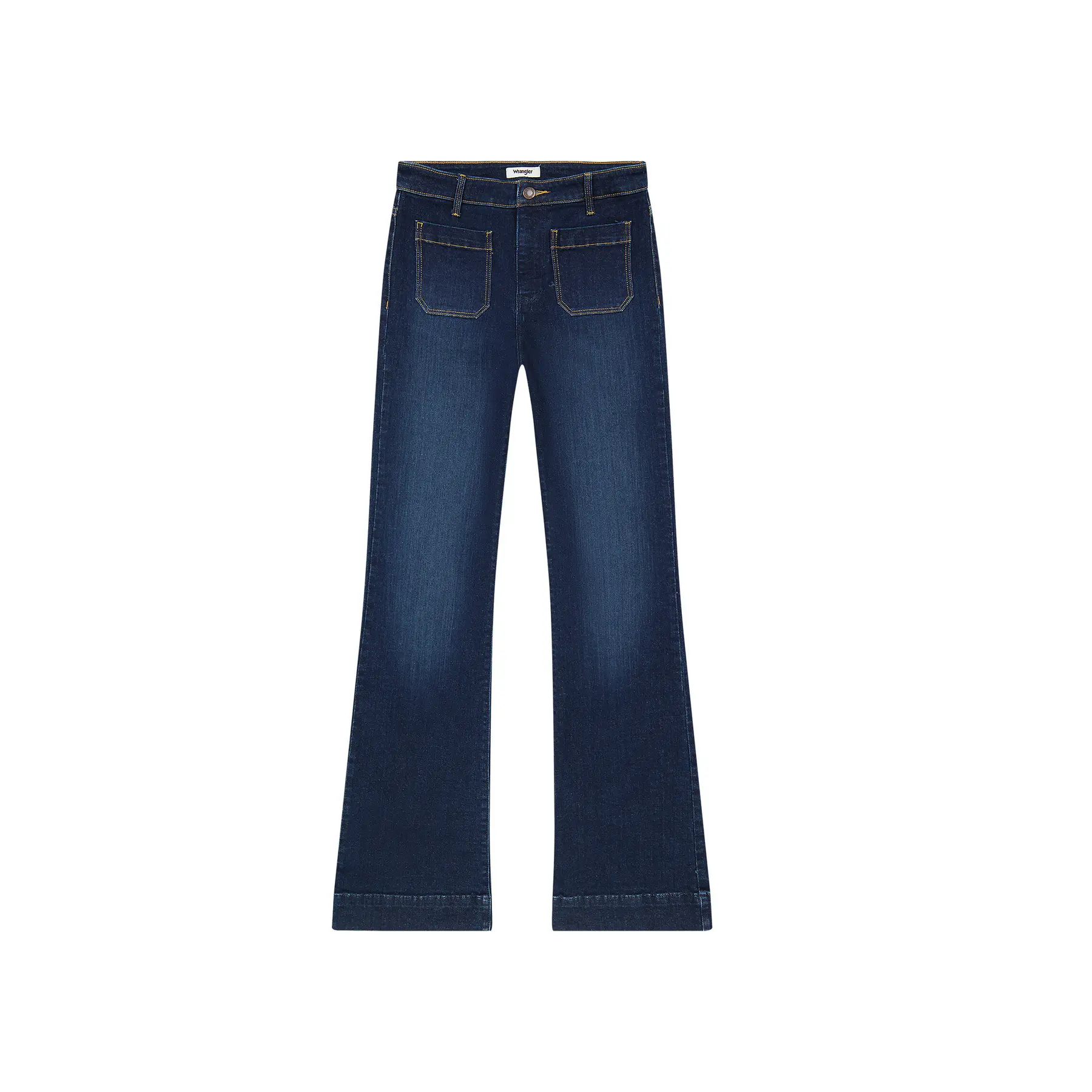 Damen-Jeans mit dunkler Waschung, ausgestellt Wrangler