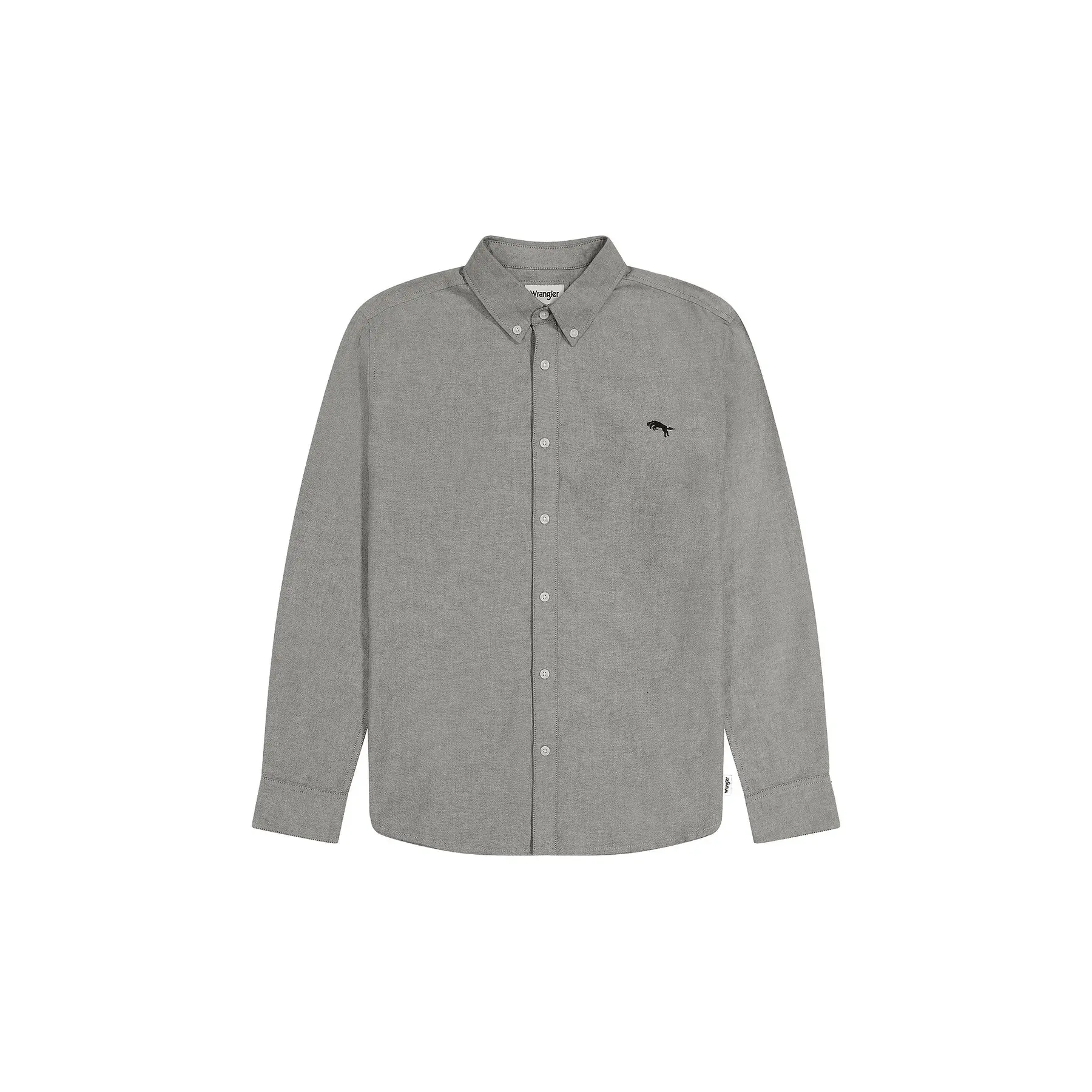 Wrangler Men's Grey Shirt Oxford