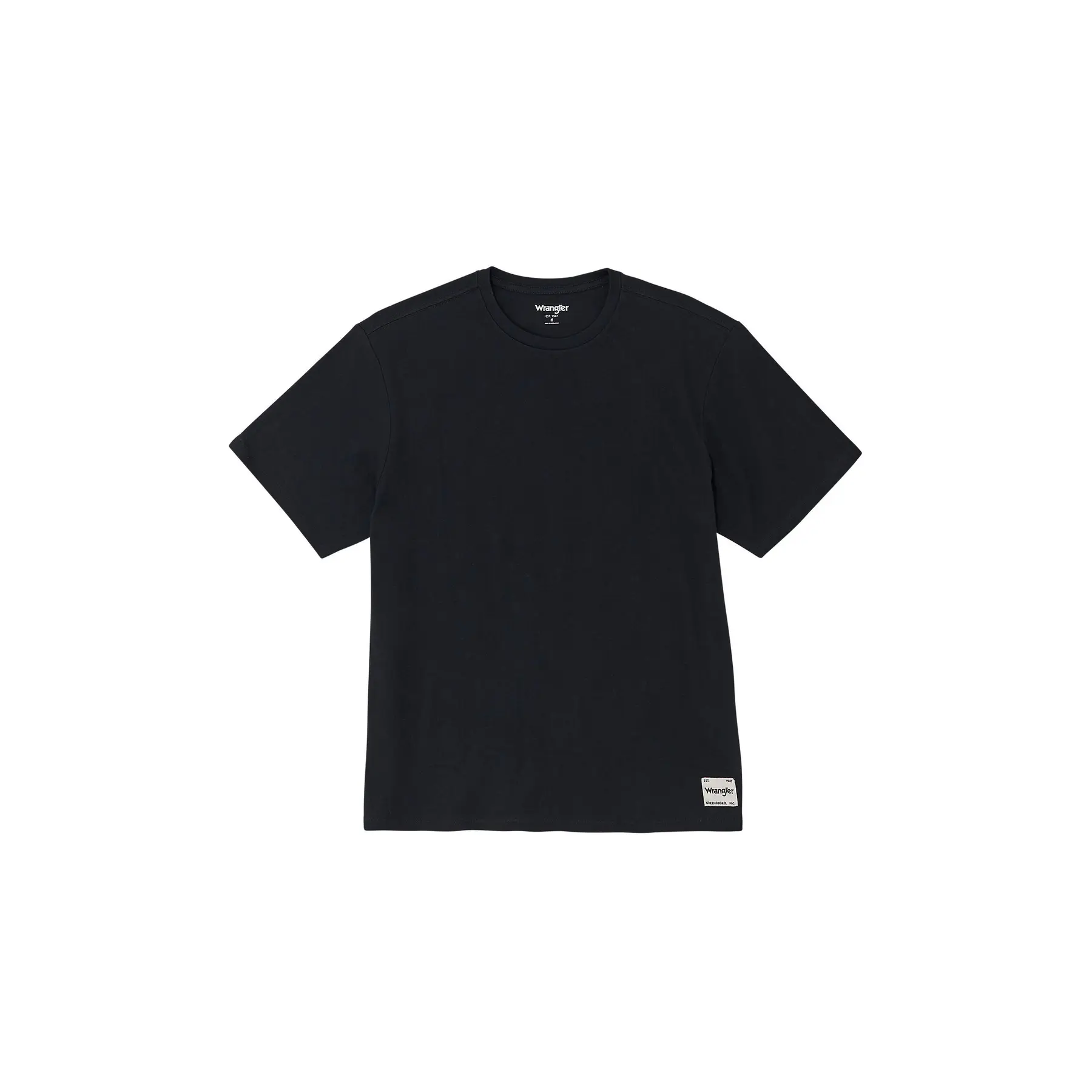 Wrangler Men's Black T-Shirt Solid