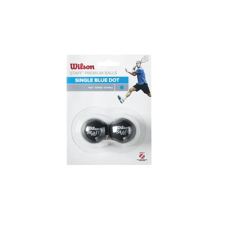 Satz mit 2 Bällen Wilson Staff squash point bleu