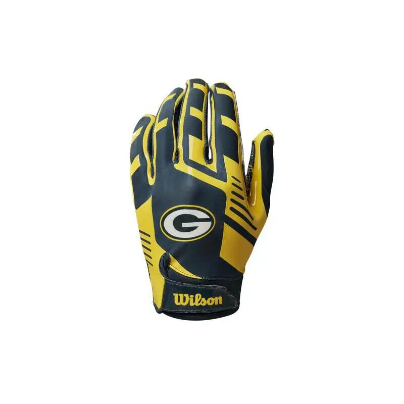 Wilson Jungen Grün American Football Handschuhe Kind Nfl Green Bay Packers