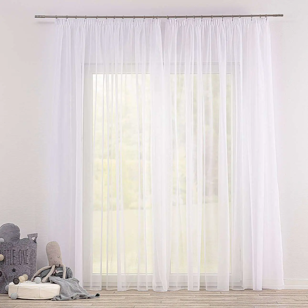 Rideau plissé Yellow Tipi Soft Veil 118X102"