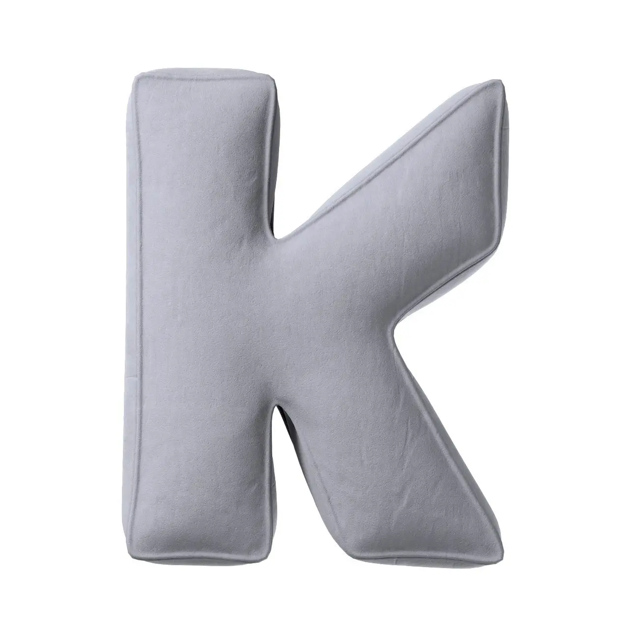 Kissen Buchstabe k Yellow Tipi Posh Velvet