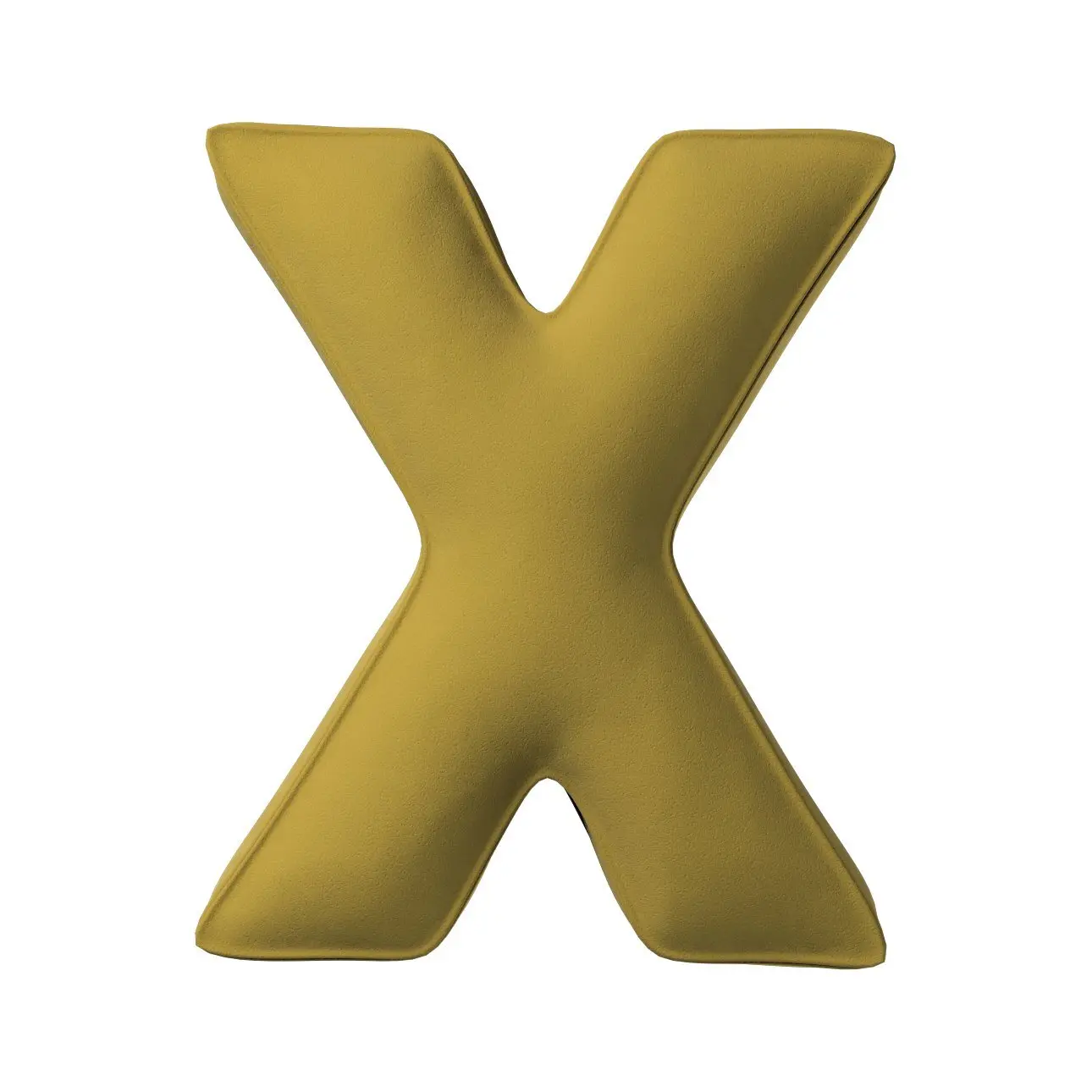 Kissen Buchstabe x Yellow Tipi Posh Velvet