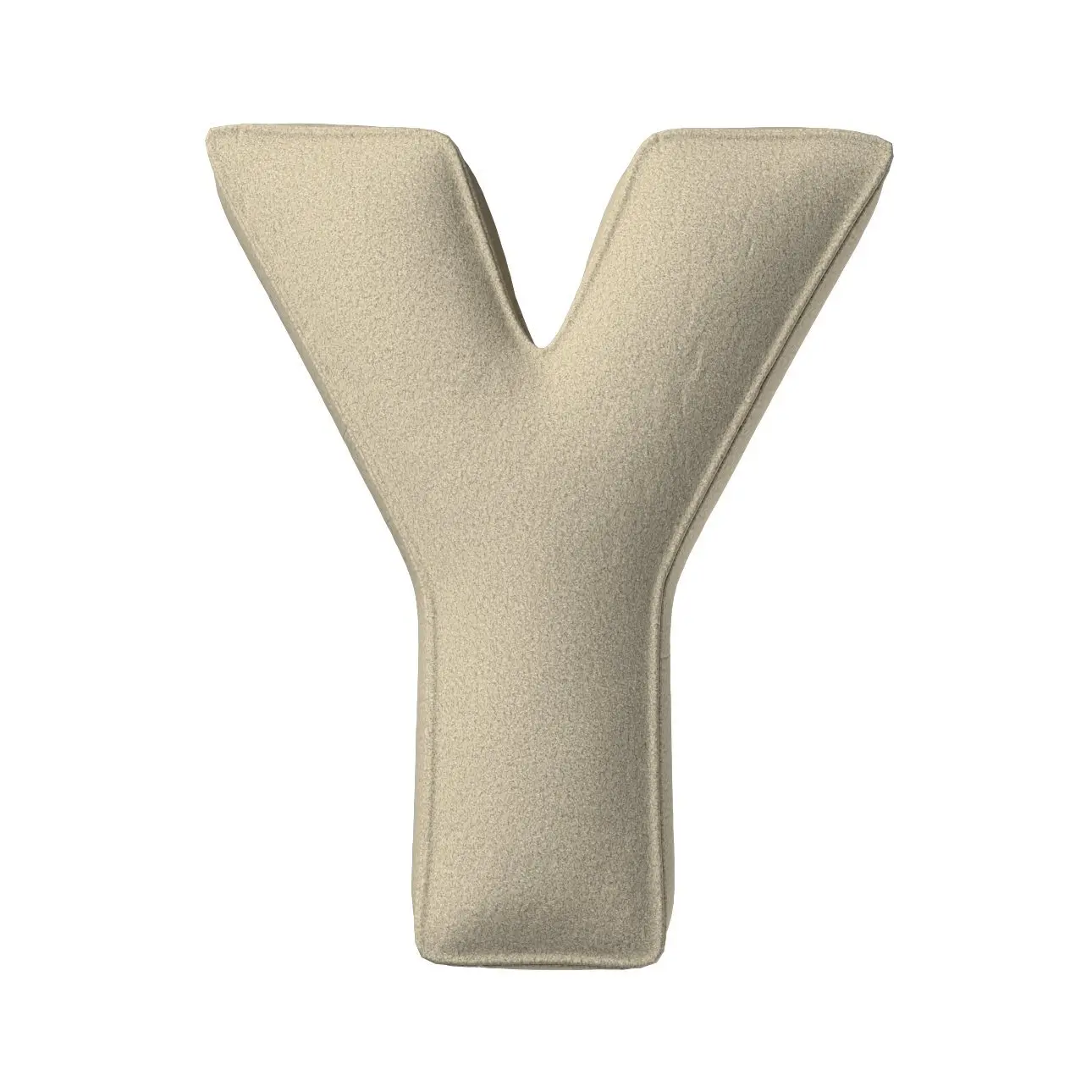 Kissen Buchstabe y Yellow Tipi Boucle