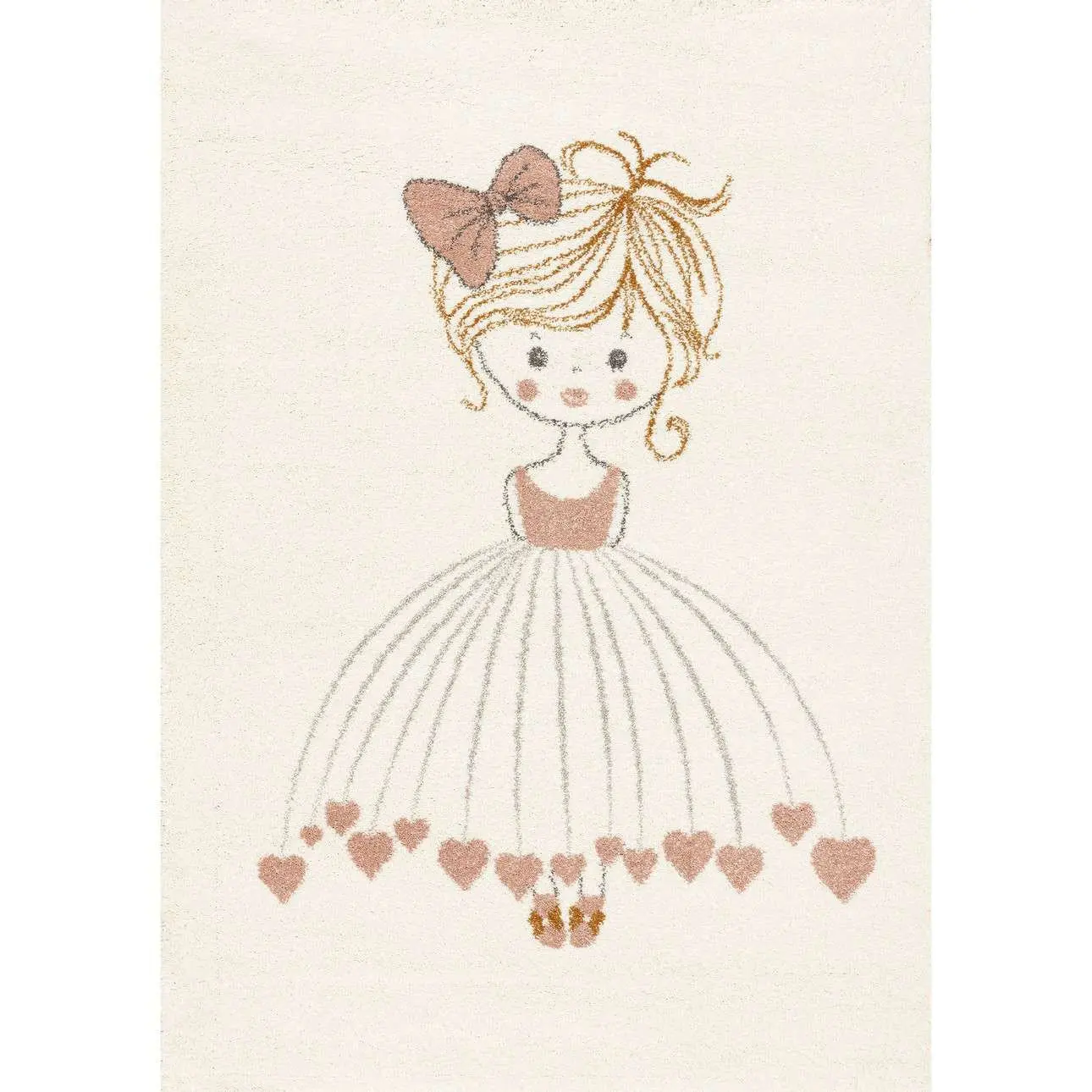 Tapis chambre Yellow Tipi Little Girl