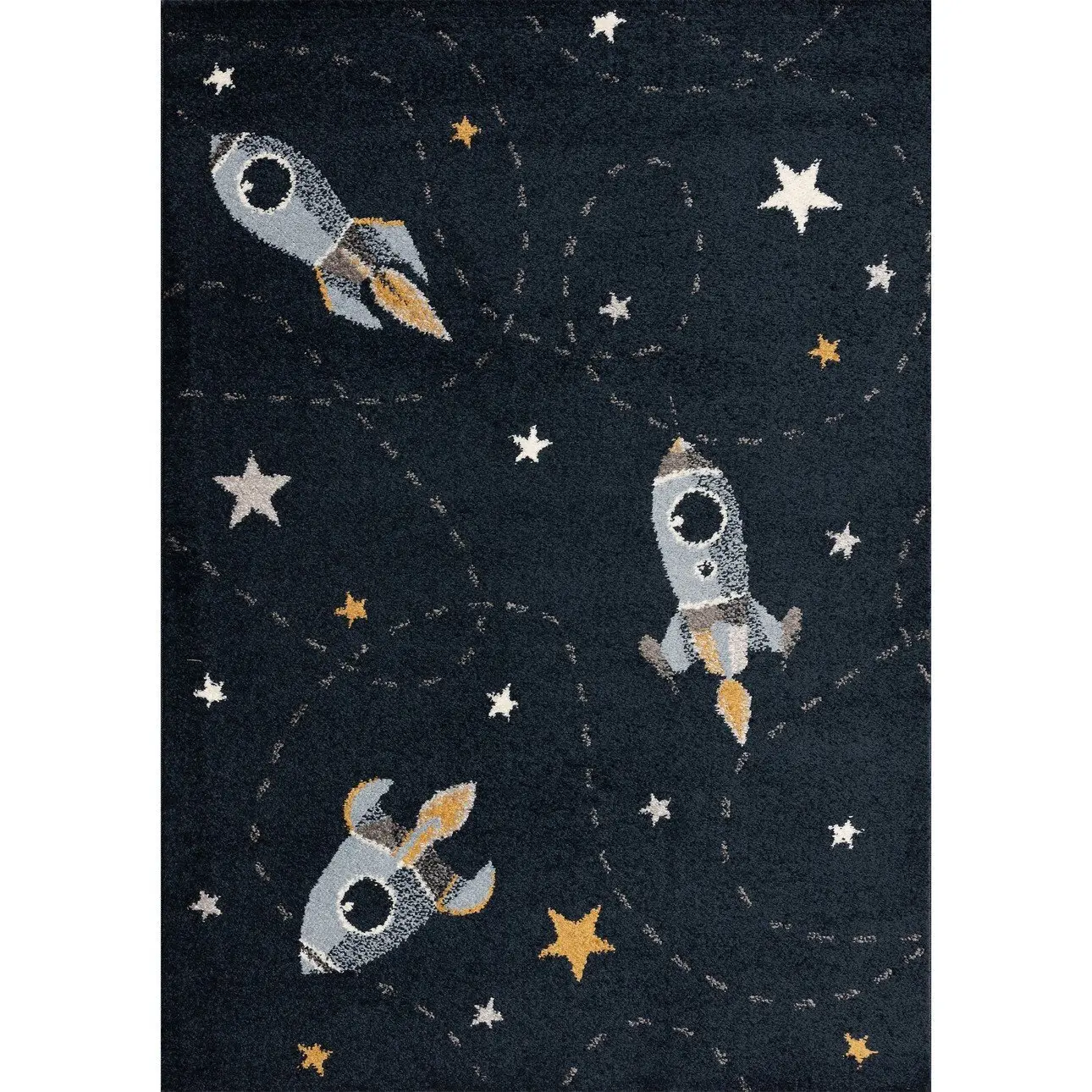 Tappeto della camera da letto Yellow Tipi Fast Rockets