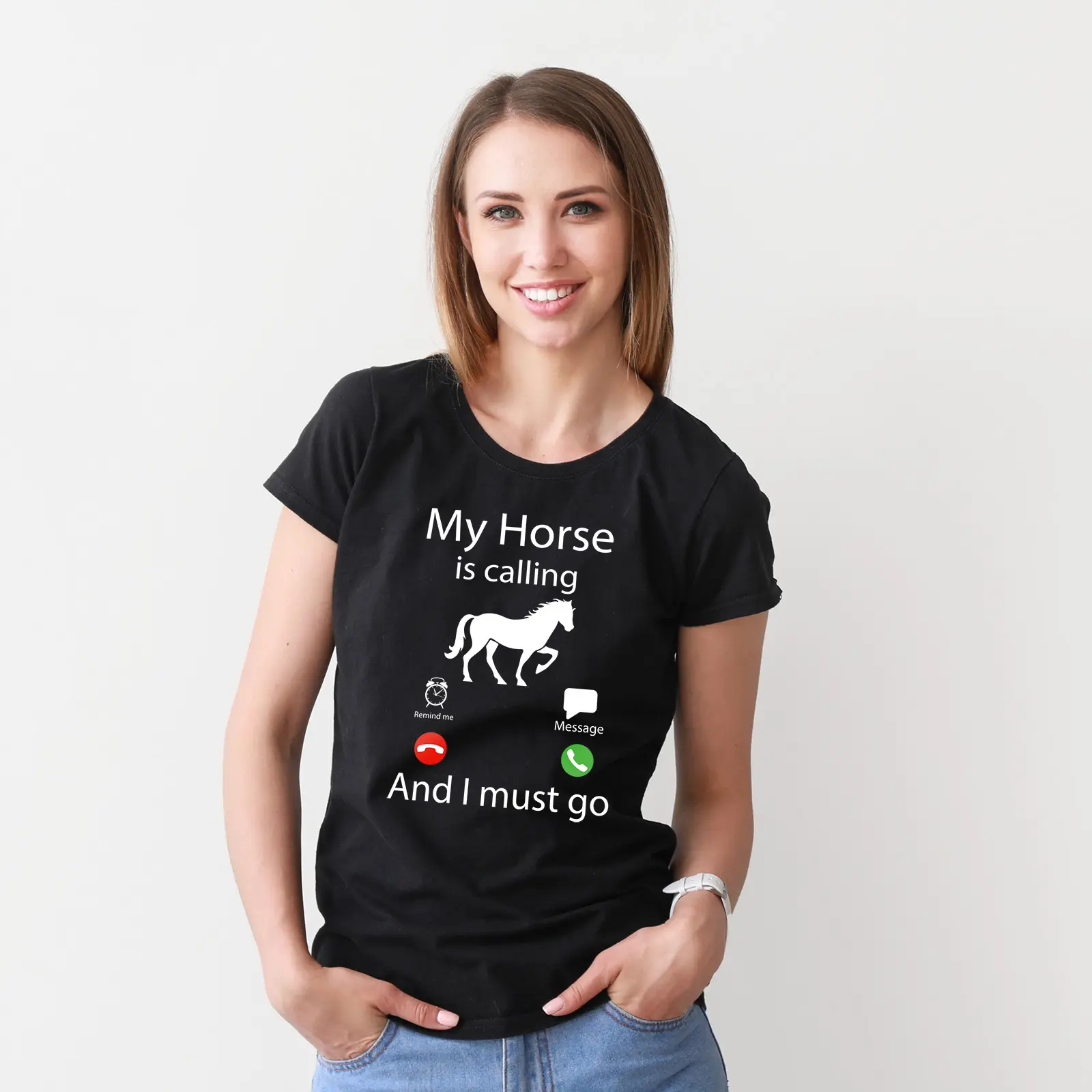 Damen T-Shirt York Horses Calling