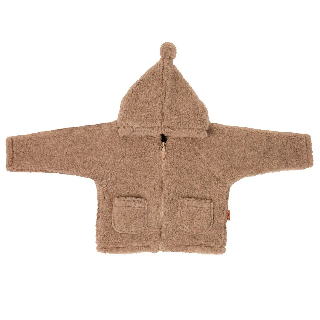 Veste à capuche en laine enfant Zaffiro Meri Nevada