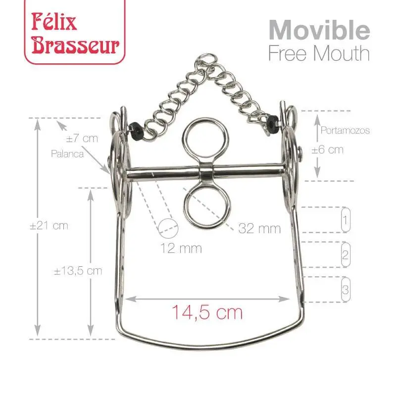 Mobile Bit for Horse Zaldi Felix Brasseur 004H12