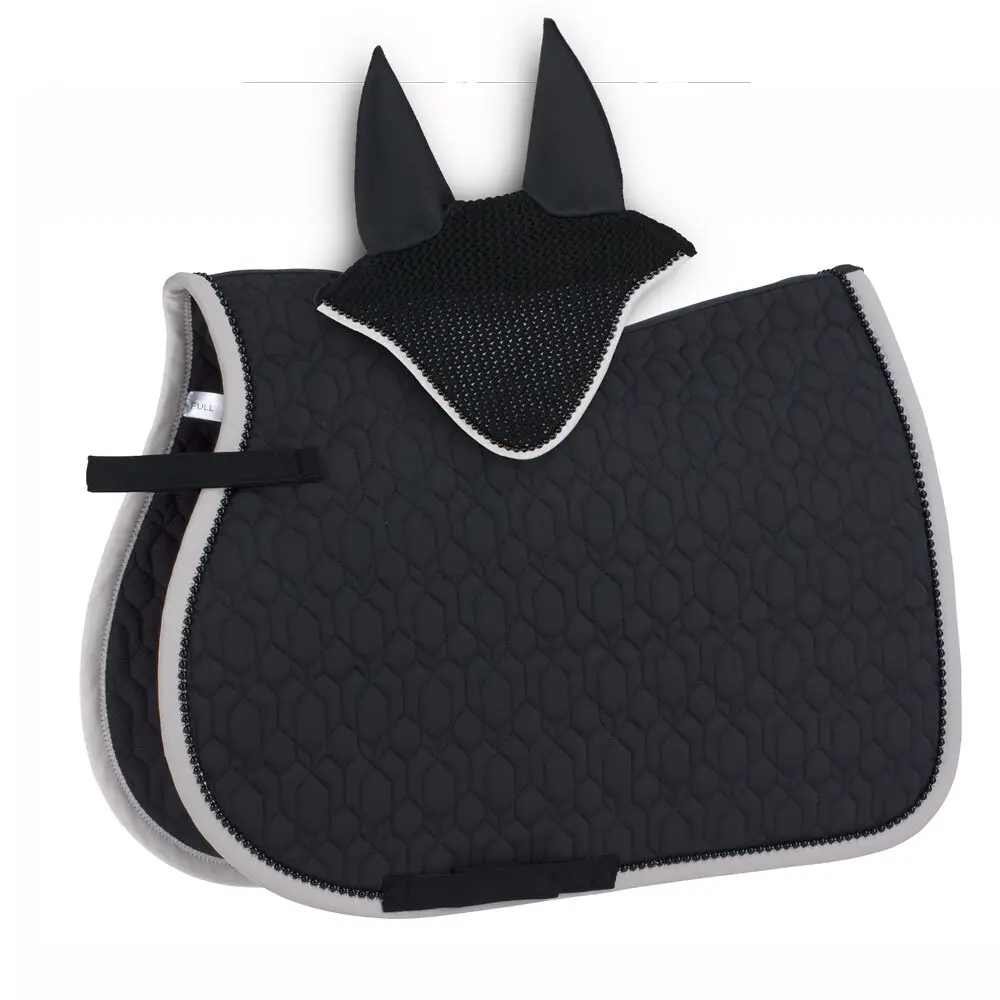 Dressage Saddle Pad with Ear Bonnet for Horse Zaldi