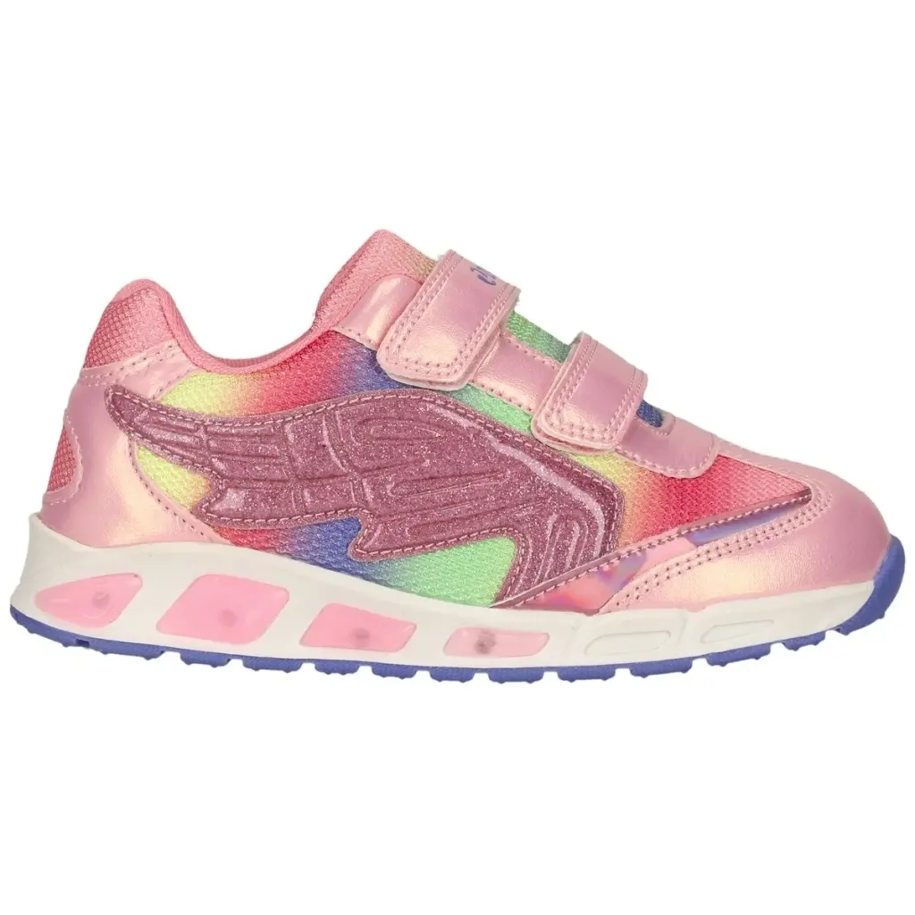 Baskets neon baby girl Zigzag Roseau