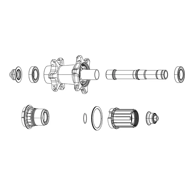 Upgrade-Kit für Zipp 61903 Naben mit Keramiklagern