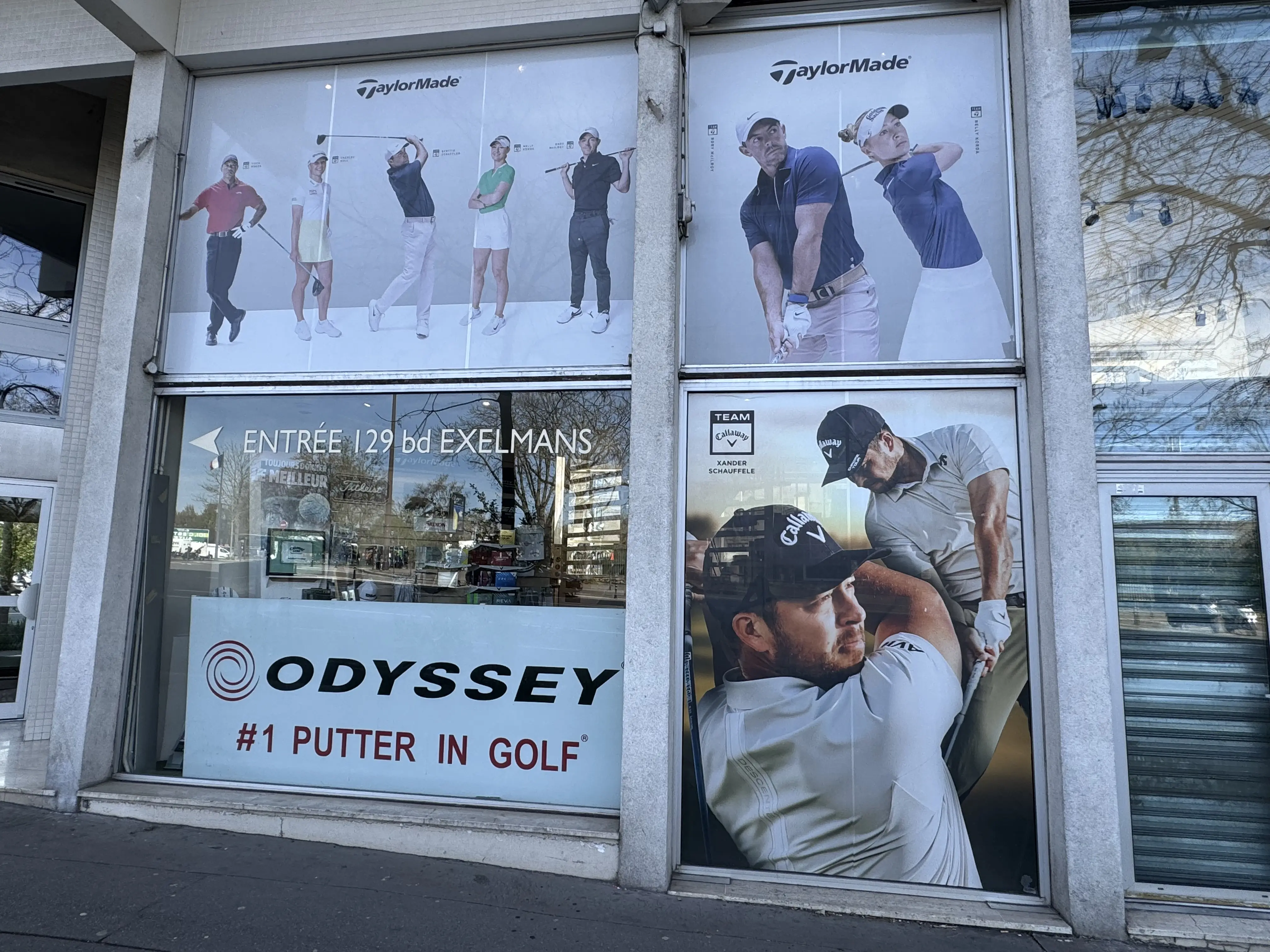 Venkovn&iacute; v&yacute;loha Boulevard du Golf &mdash; Taylormade, Odyssey, vchod 129 boulevard Exelmans Pař&iacute;ž 16